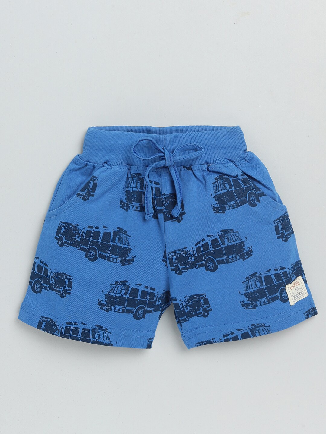 

Olio Kids Boys Blue Printed Shorts