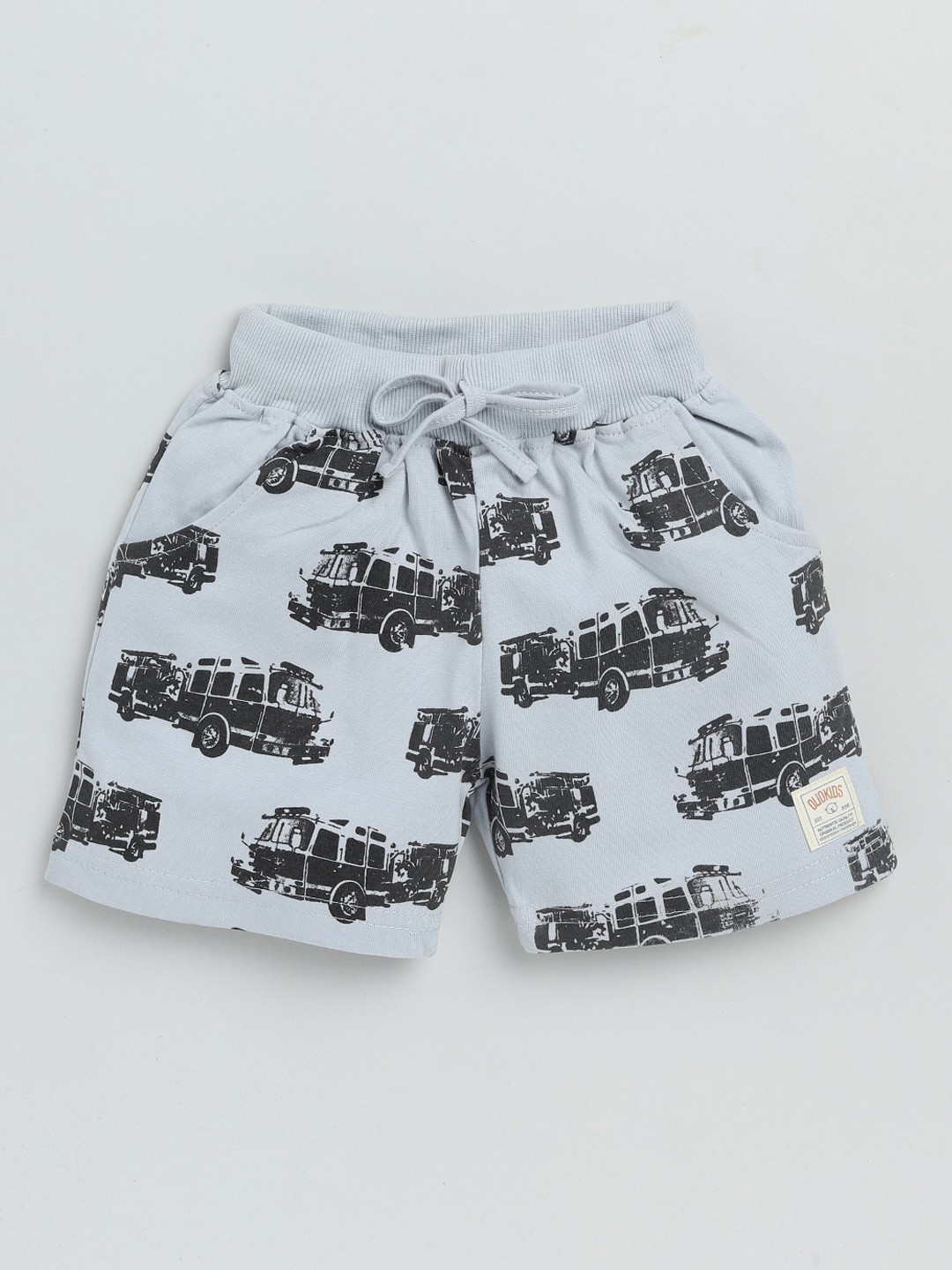 

Olio Kids Boys Grey Printed Shorts