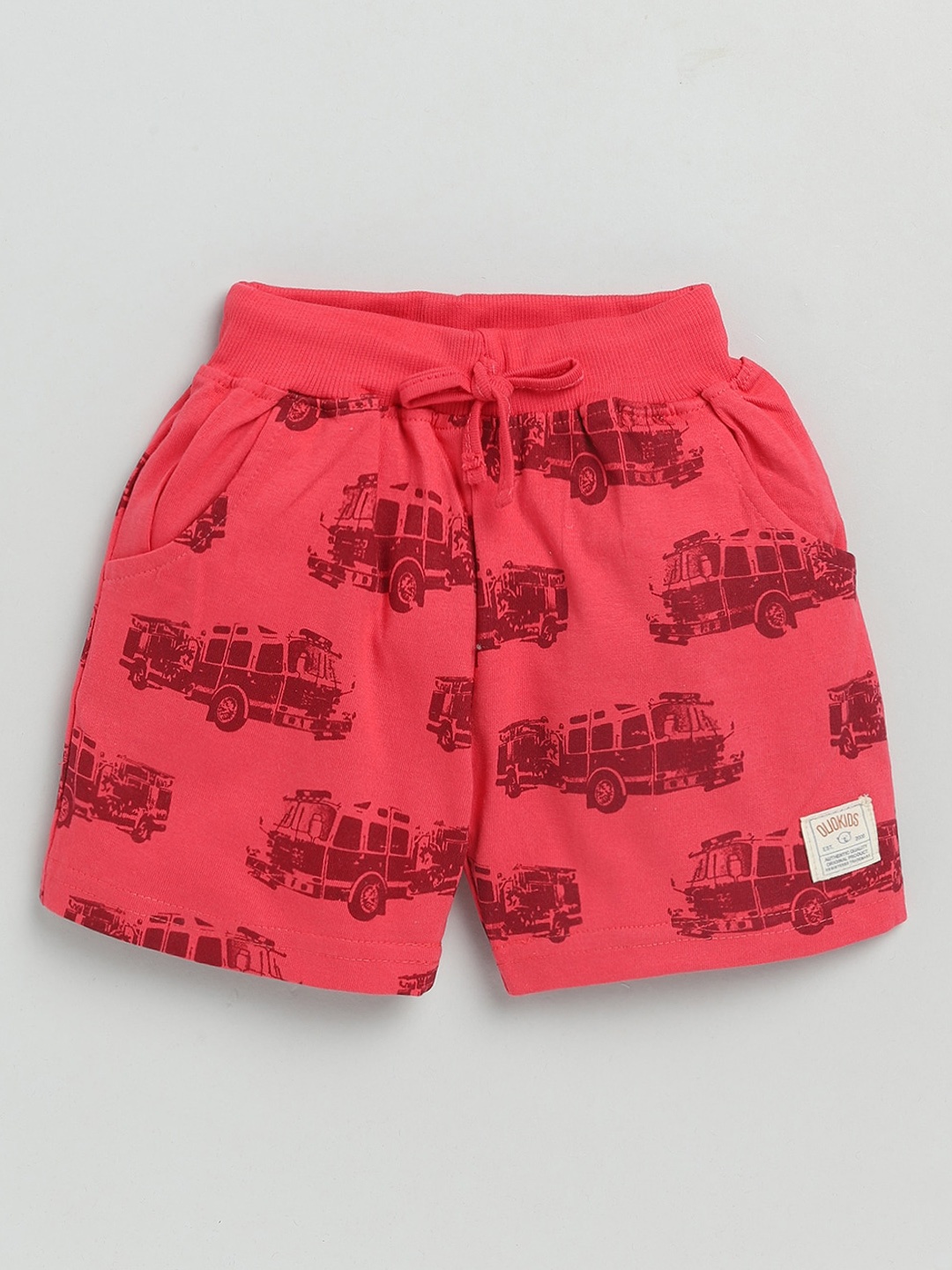 

Olio Kids Boys Pink Printed Half Pant Shorts