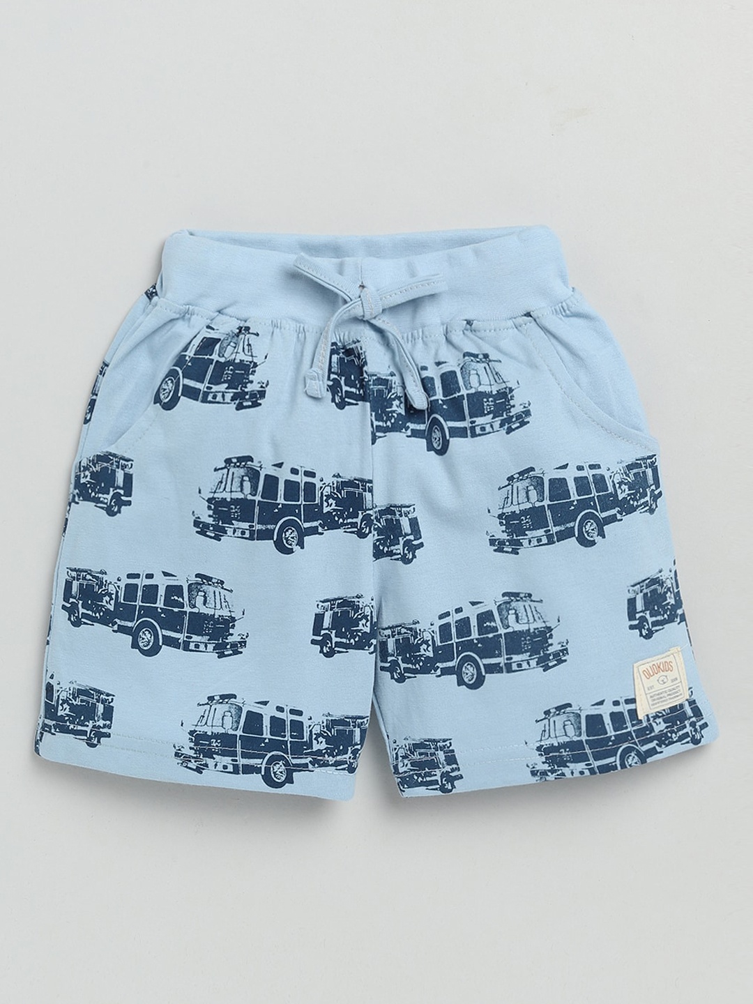 

Olio Kids Boys Blue Printed Shorts