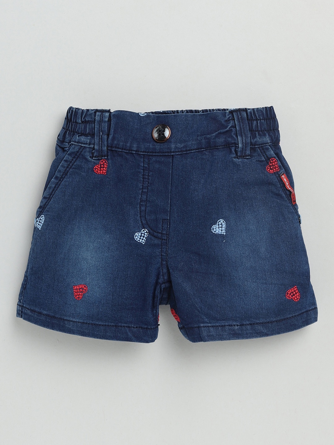 

Olio Kids Girls Blue Washed Denim Shorts