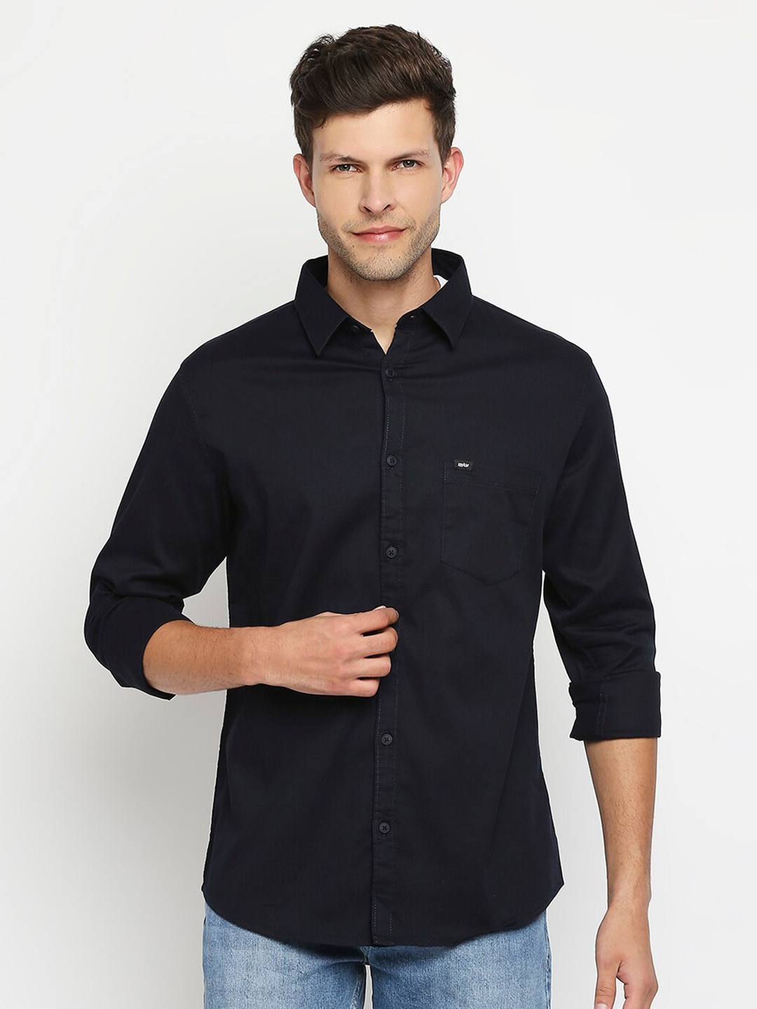 

SPYKAR Men Blue Slim Fit Casual Shirt