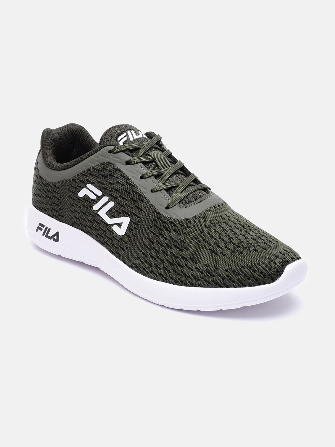 

Fila Men Woven Design Iggy Plus 2 Running Shoes, Green