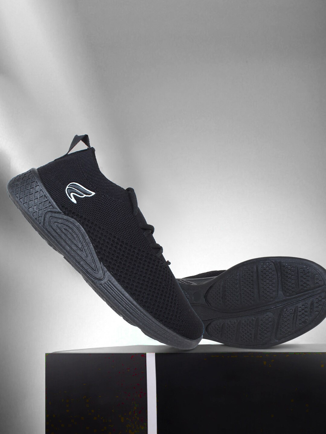 

Champs Women Black Woven Design Sneakers