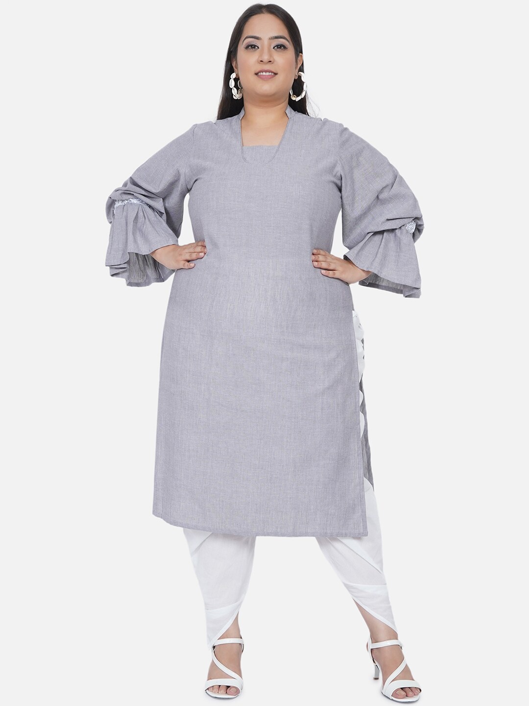 

Fabnest Curve Women Multicoloured Pure Cotton Kurta with Trousers, Multi
