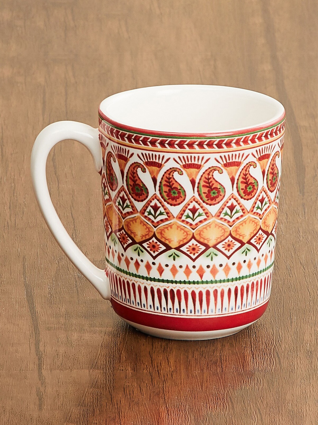 

Home Centre Red & Orange Printed Melamine Glossy Mug