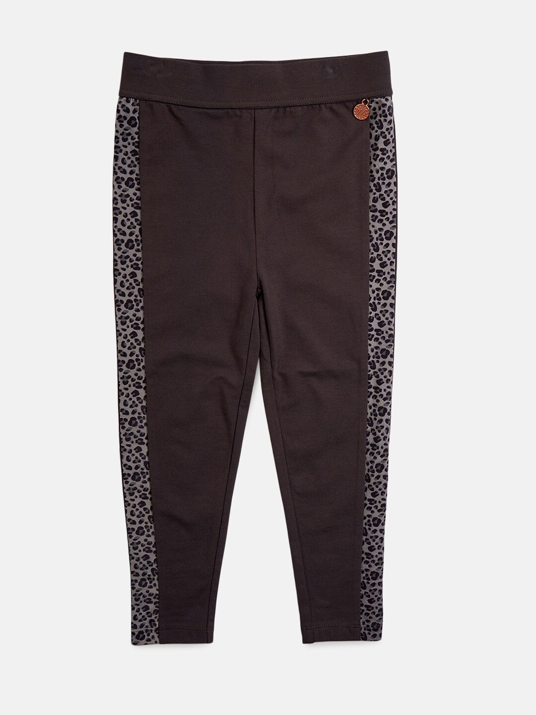 

Angel & Rocket Girls Printed Cotton Leggings, Black