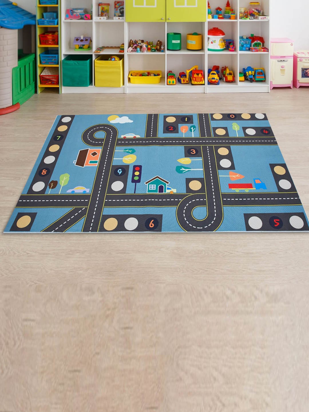 

Home Centre Corsica Slate Multicolour Printed Playmat, Blue