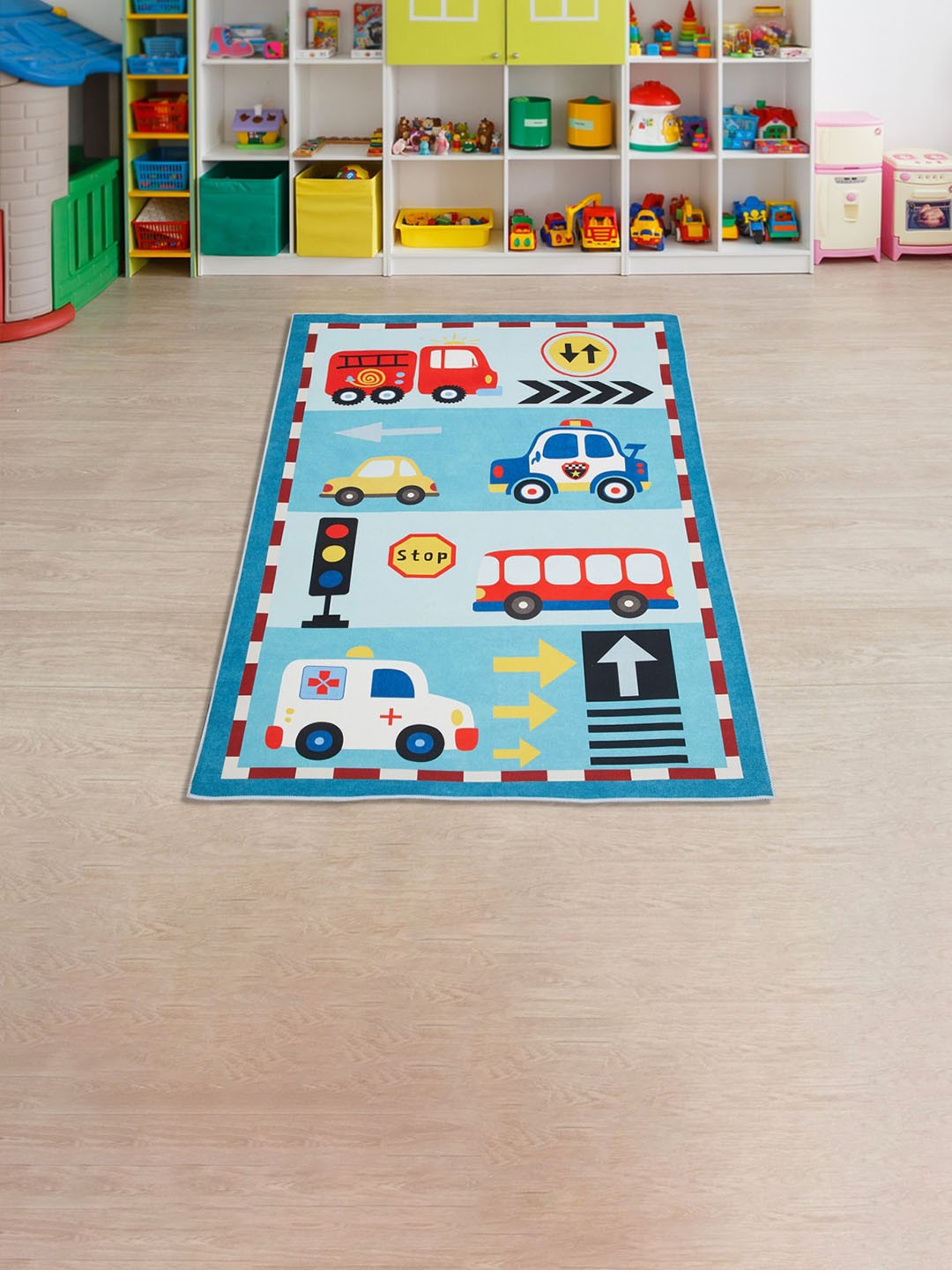 

Home Centre Blue Corsica Slate Traffic Printed Playmat