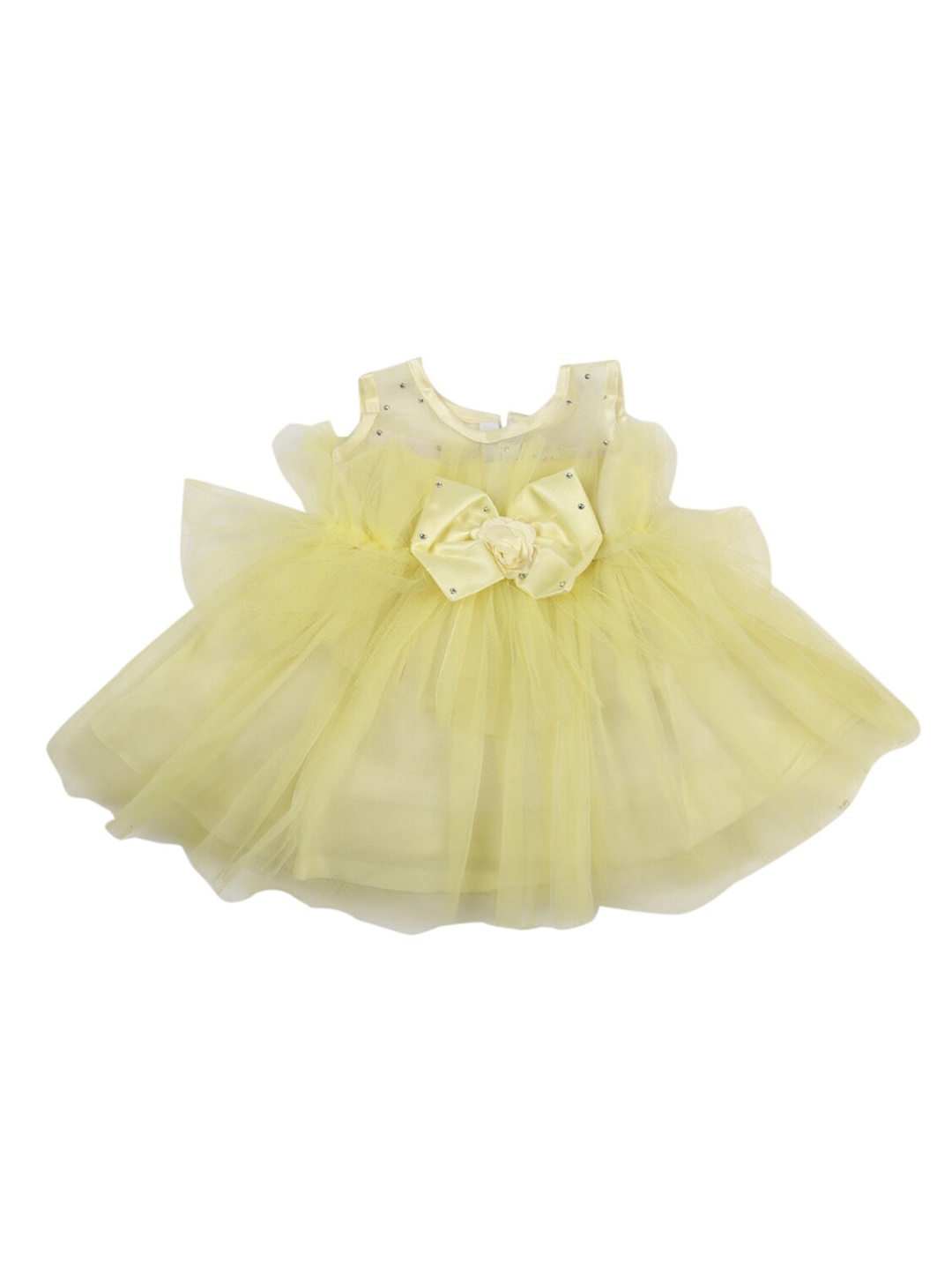 

V-Mart Yellow Satin Dress