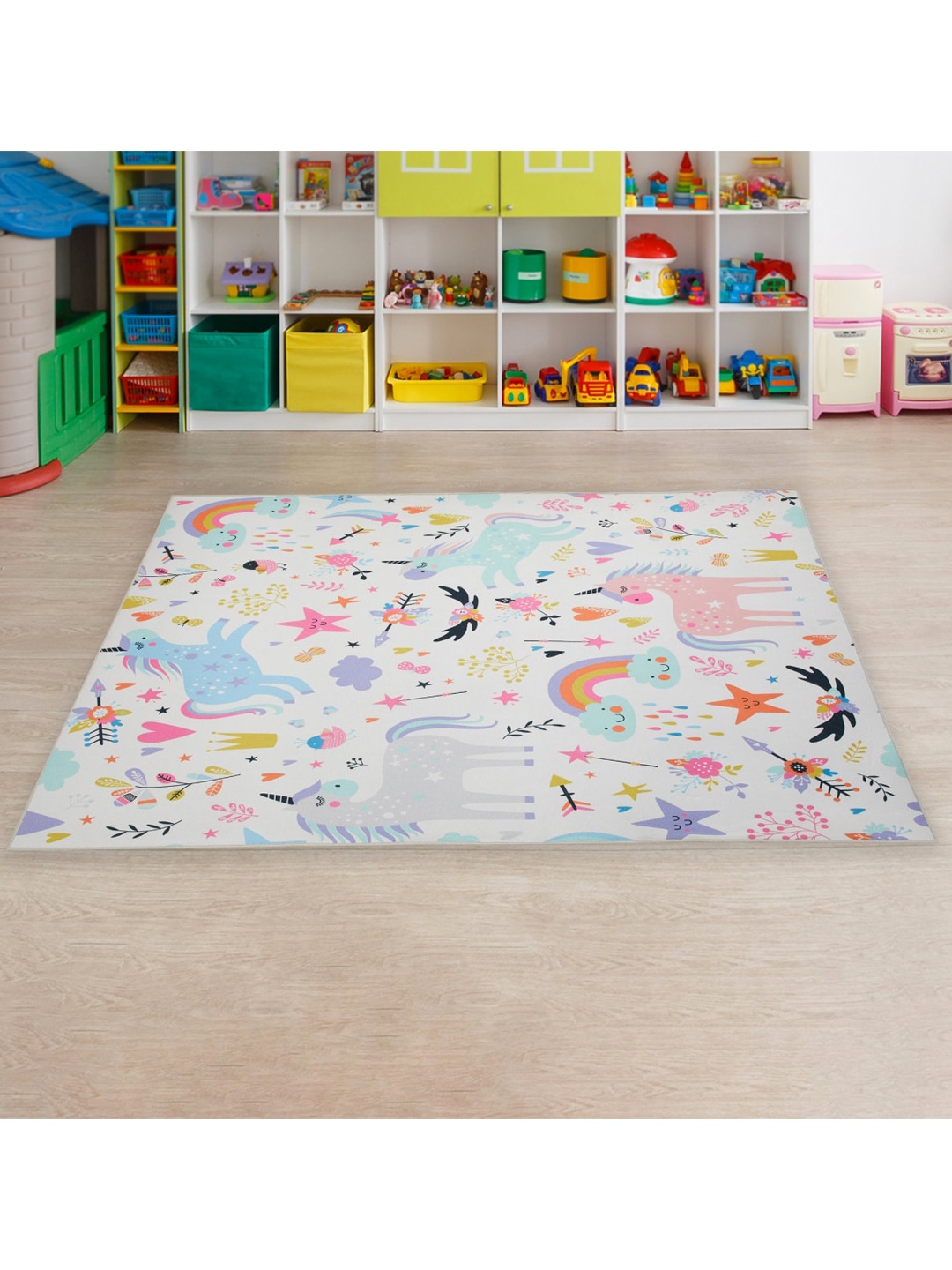 

Home Centre Multicoloured Printed Anti-Slip Runner, Multi