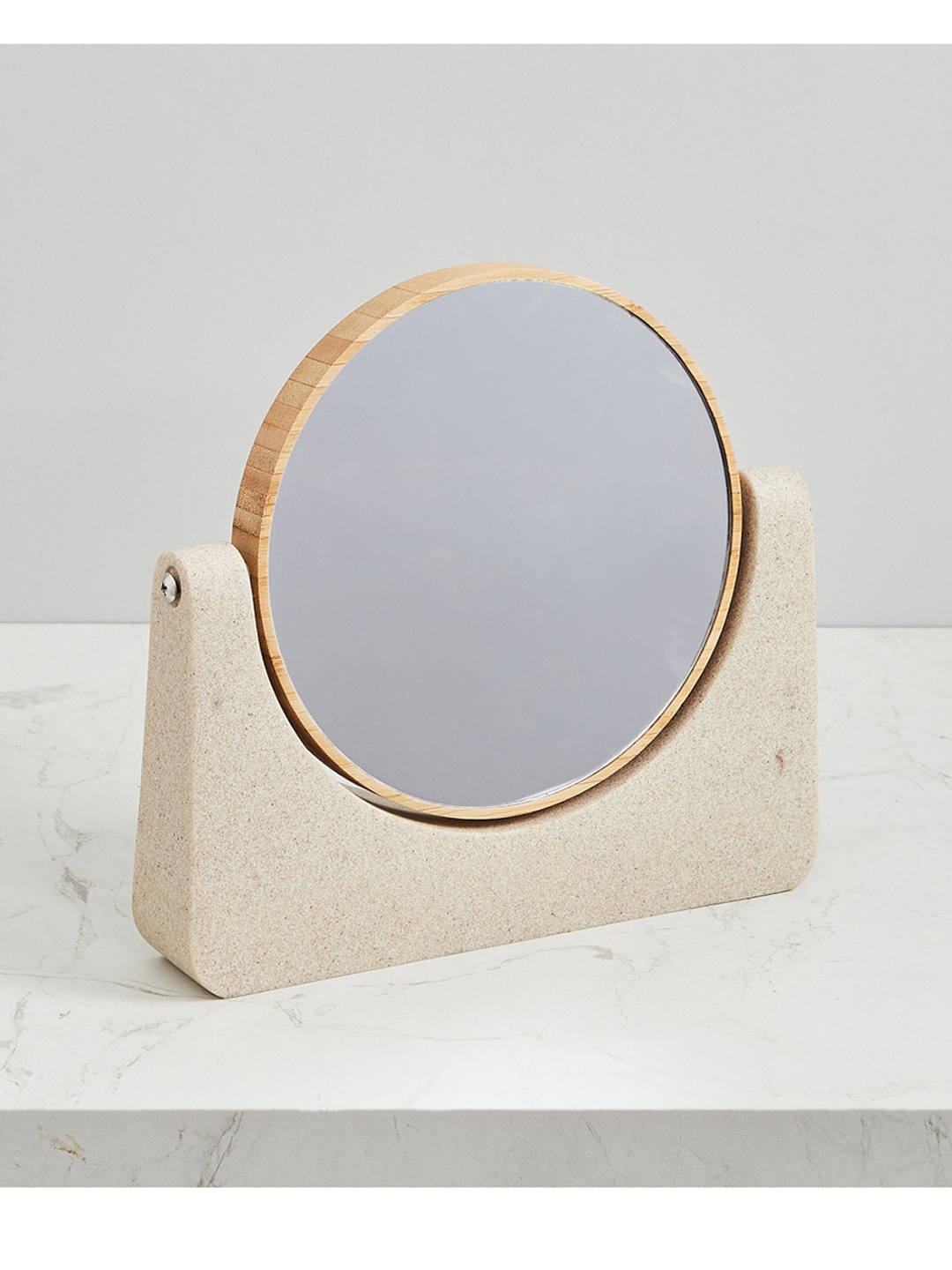 

Home Centre Beige Textured Emerson Vanity Mirrors