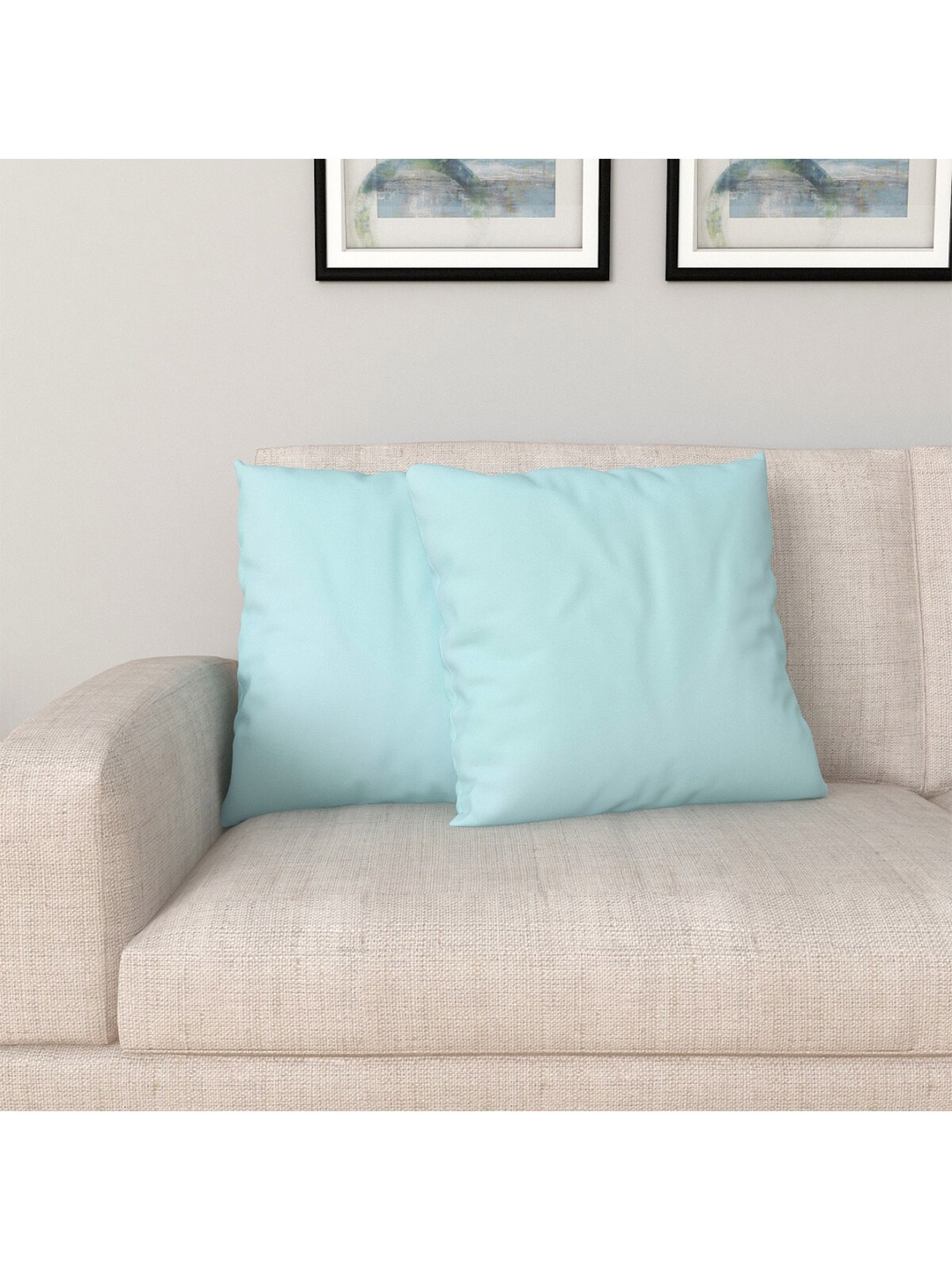 

Home Centre Blue Set of 2 Square Cushion Covers