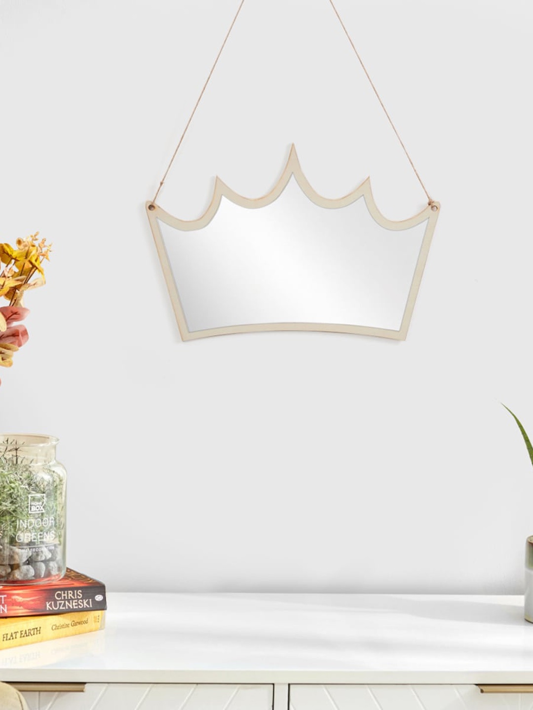 

Home Centre White Solid Wall Hanging Mirrors