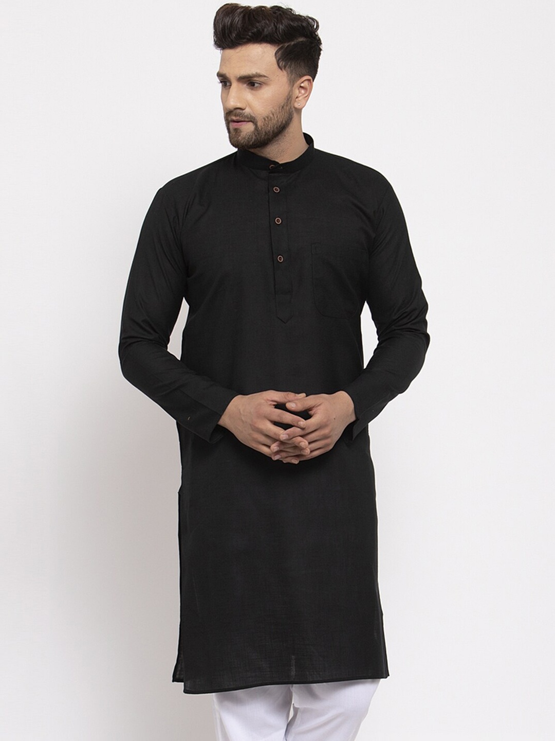 

Jompers Men Black Kurta