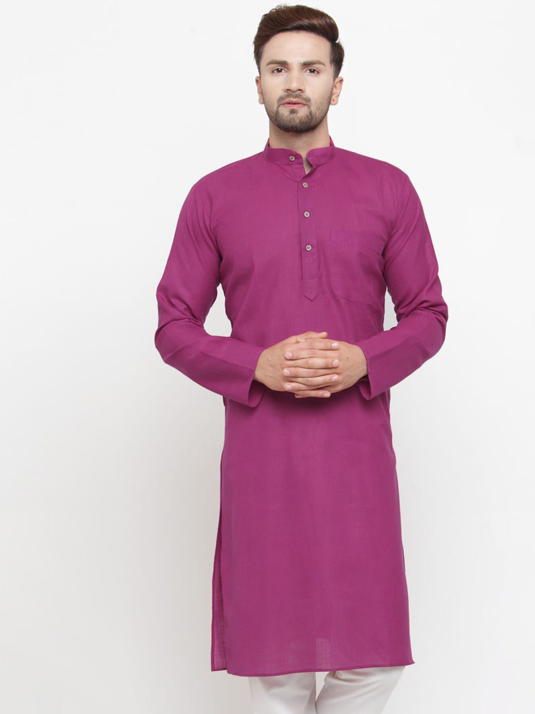 

Jompers Men Pink Kurta