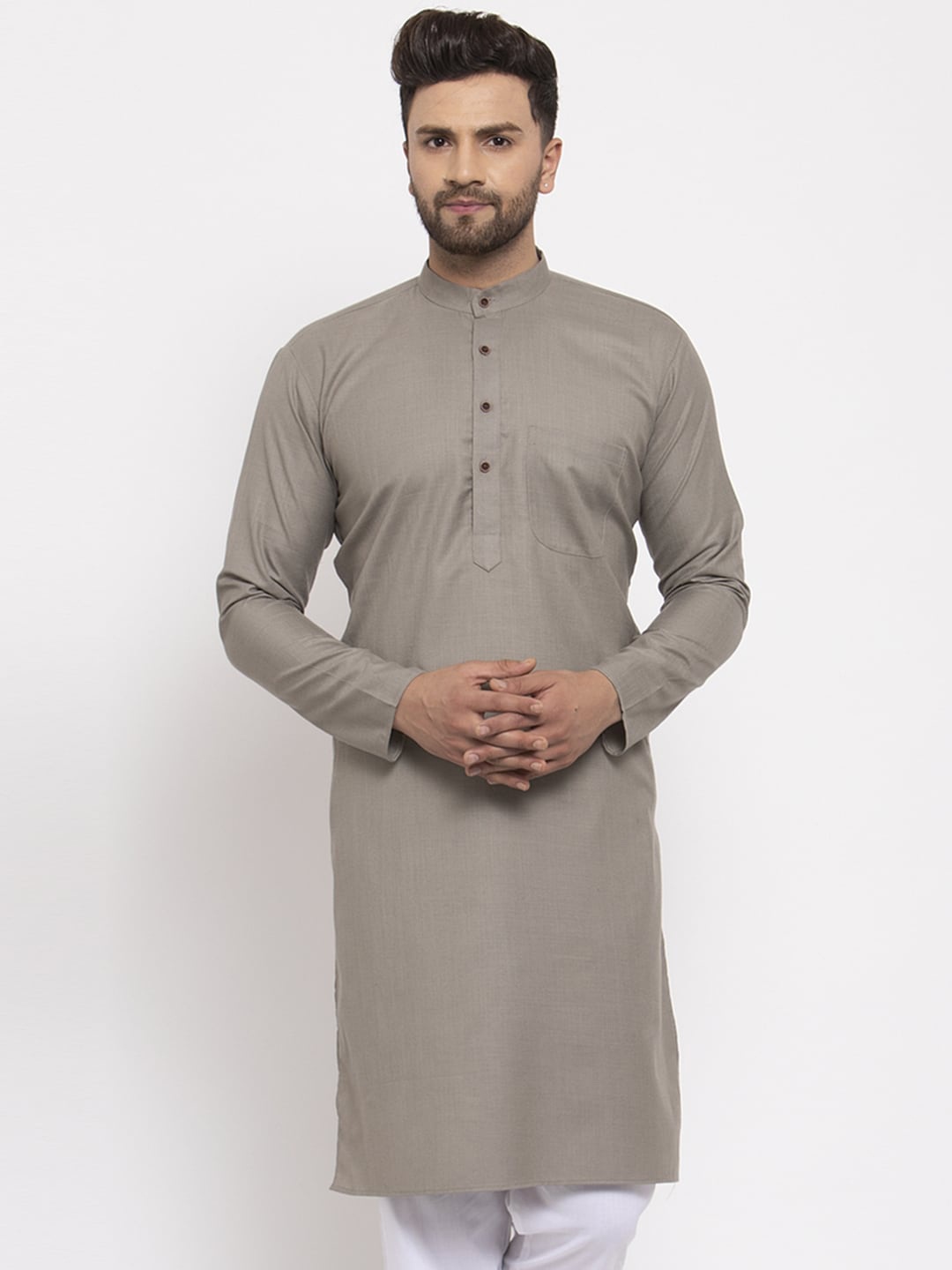 

Jompers Men Grey Kurta