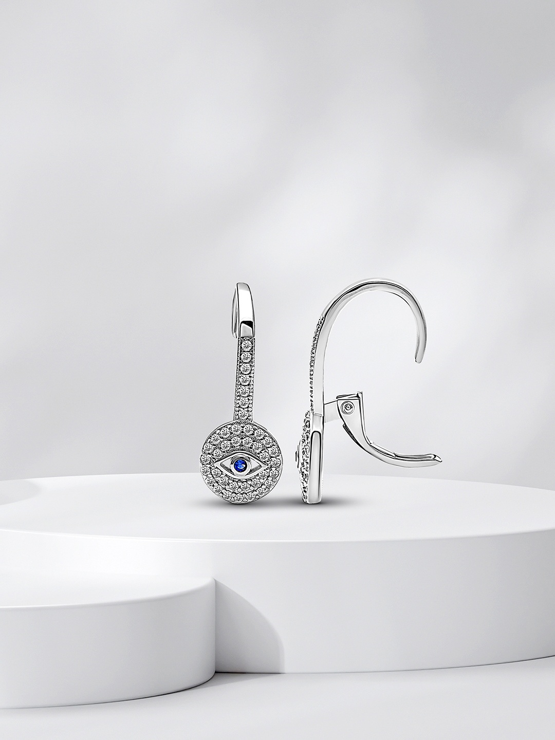 

SILBERRY Silver-Toned Contemporary Ear Cuff Earrings