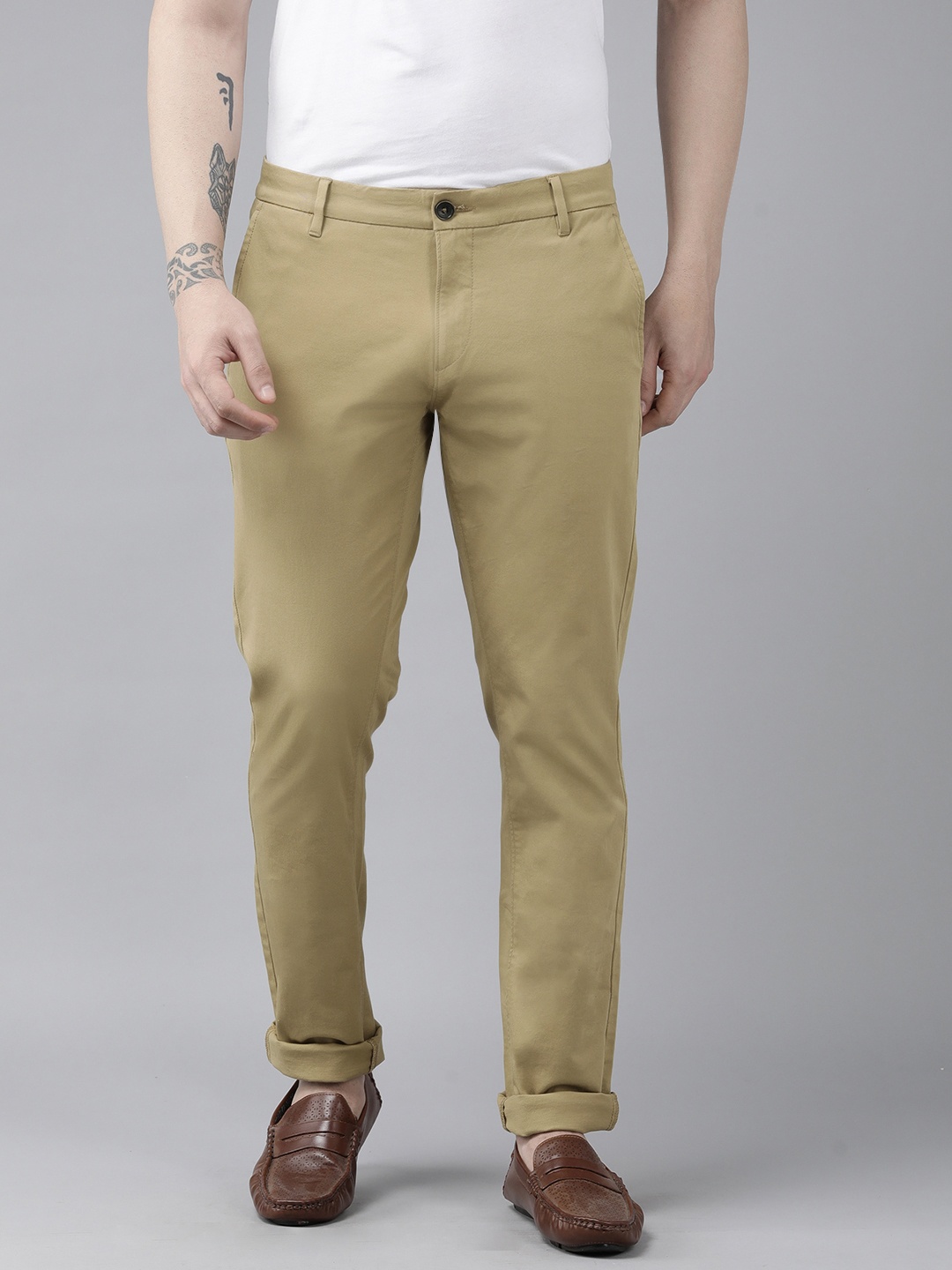 

U S Polo Assn Men Austin Trim Fit Chinos, Khaki
