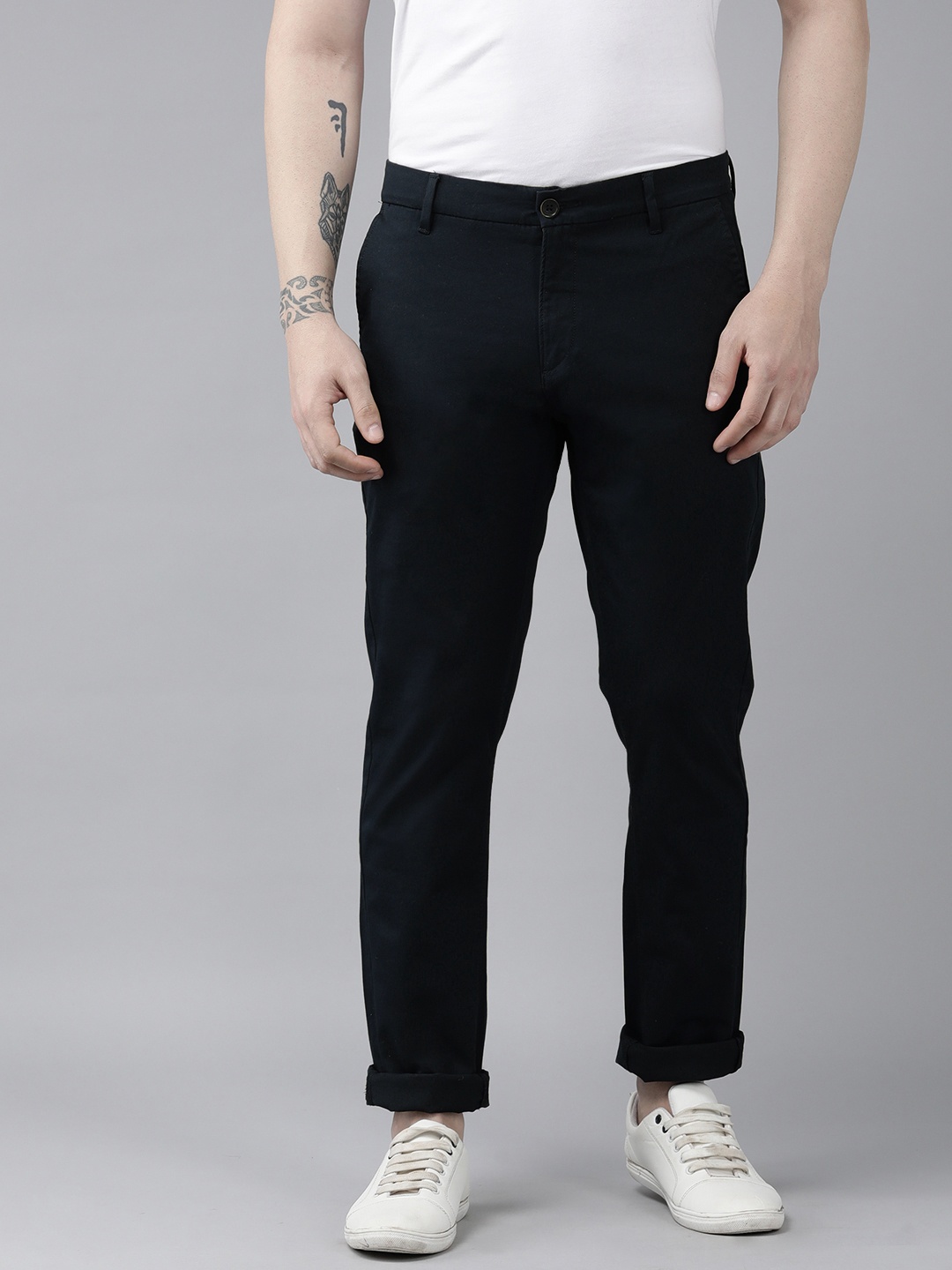 

U S Polo Assn Men Austin Trim Fit Chinos, Navy blue
