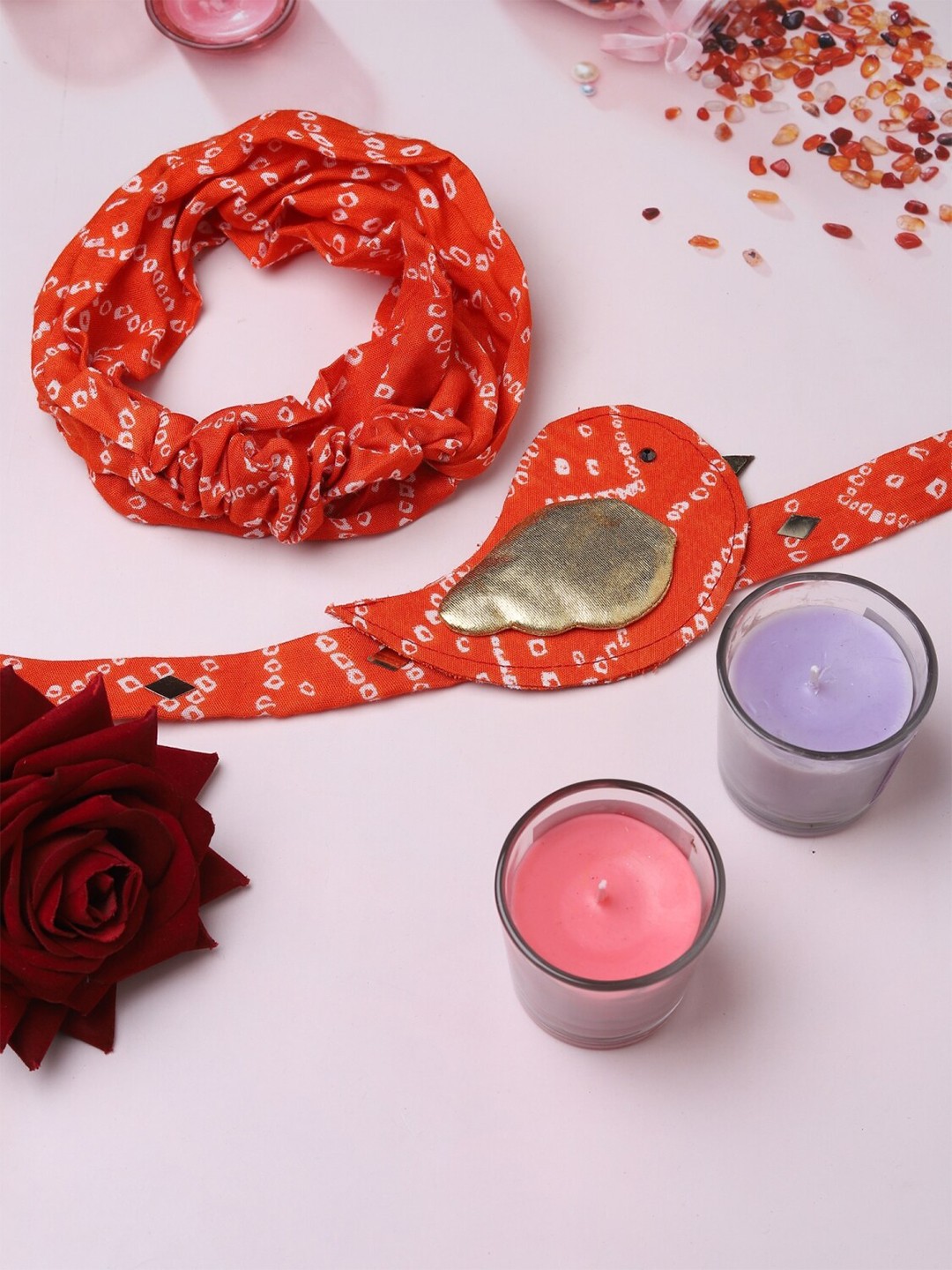 

TIPY TAP Girls Orange & White Set of 2 Hairband
