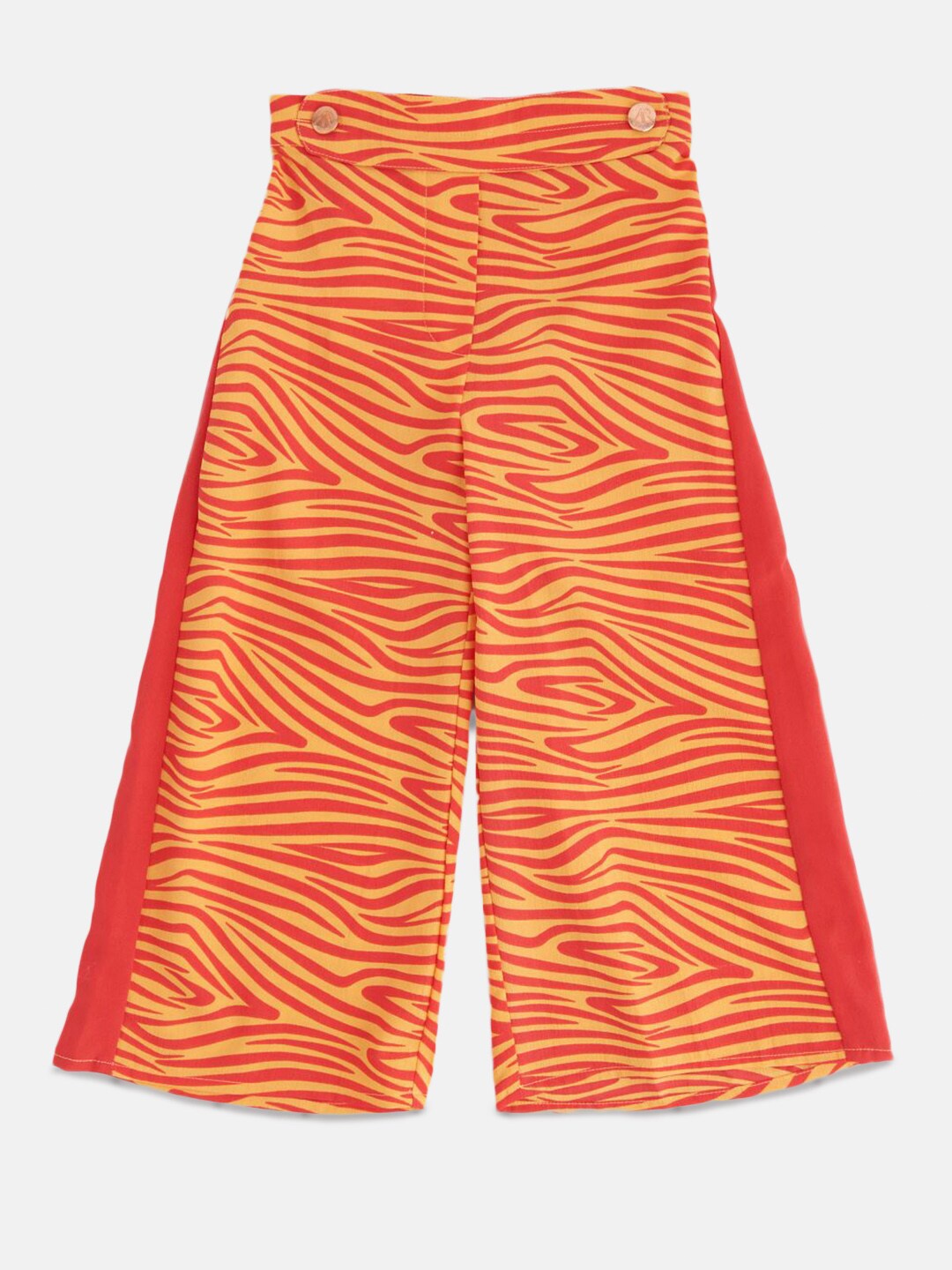 

Angel & Rocket Girls Orange & Red Printed Cropped Palazzos