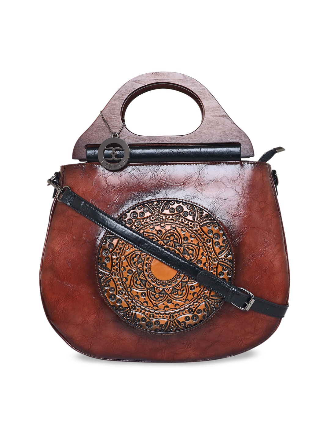 

ESBEDA Women Rust PU Swagger Handheld Bag
