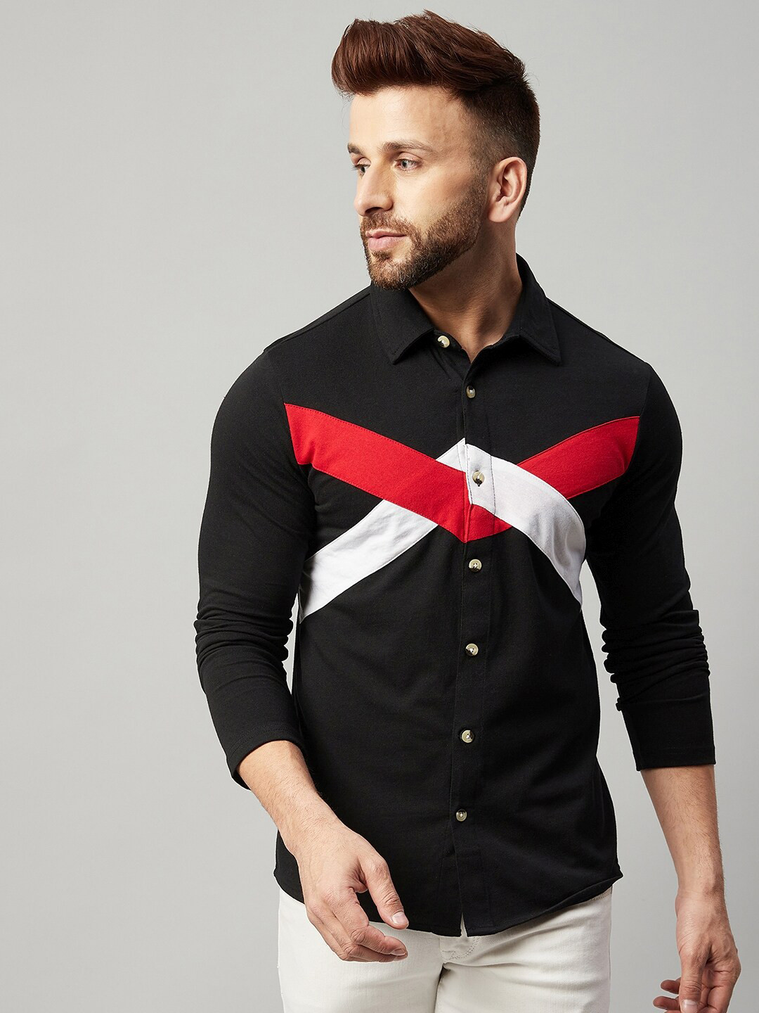 

GRITSTONES Men Black Casual Shirt