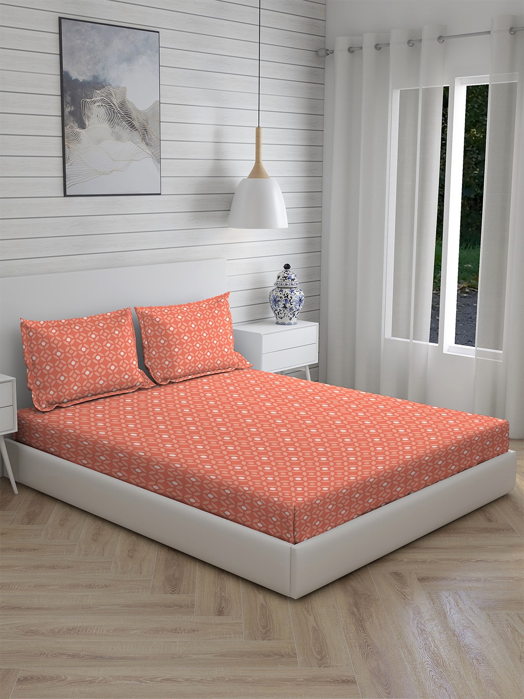 

Layers Unisex Orange Bedsheets