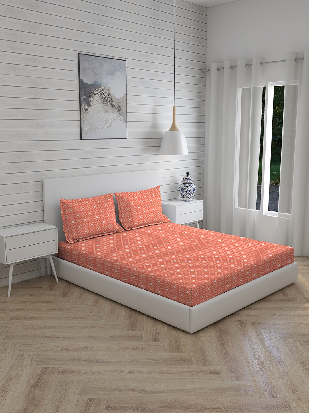 

Layers Unisex Orange Bedsheets