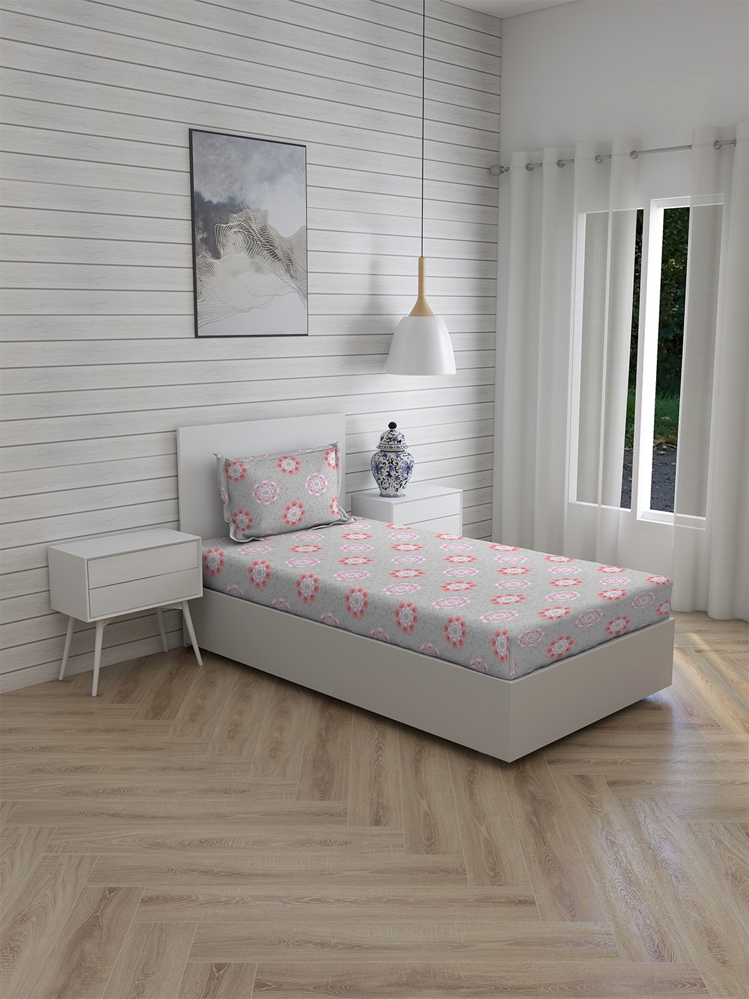 

Layers Grey Single Bedsheets
