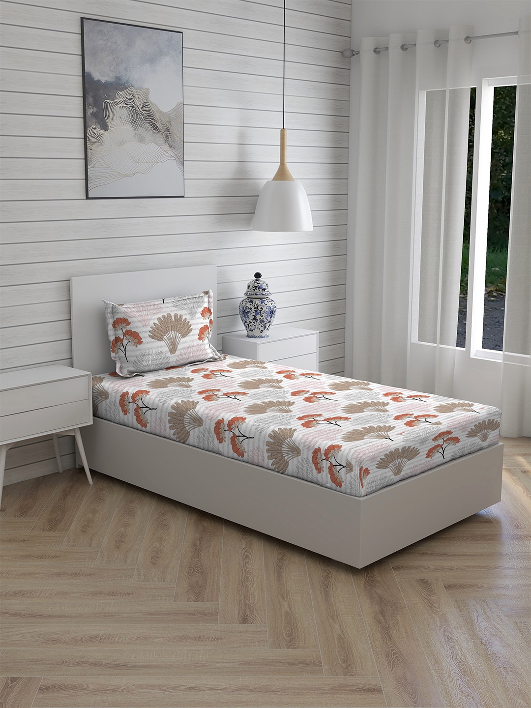 

Layers Single Orange Bedsheets