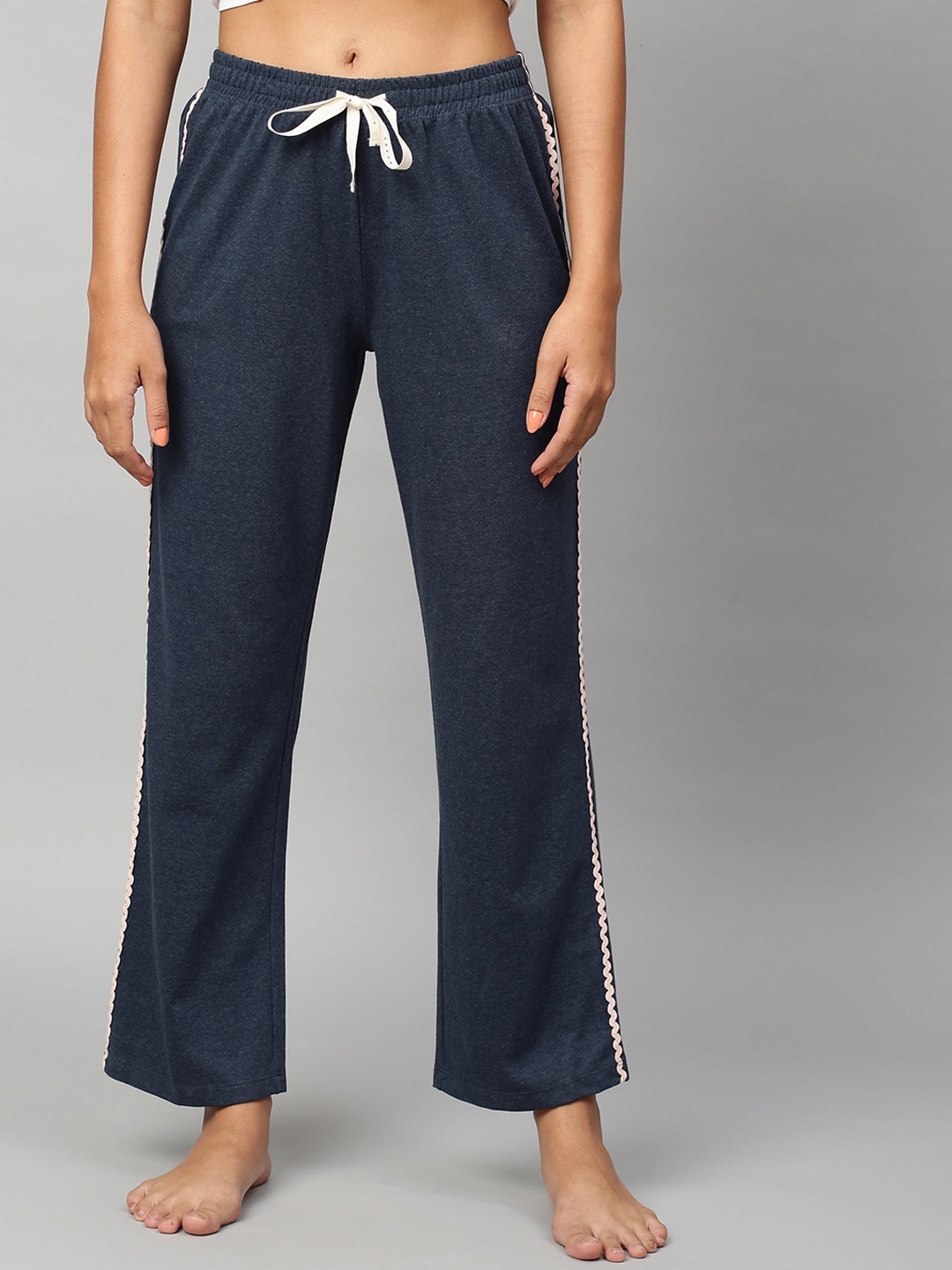 

Chemistry Women Navy Blue Solid Lounge Pants