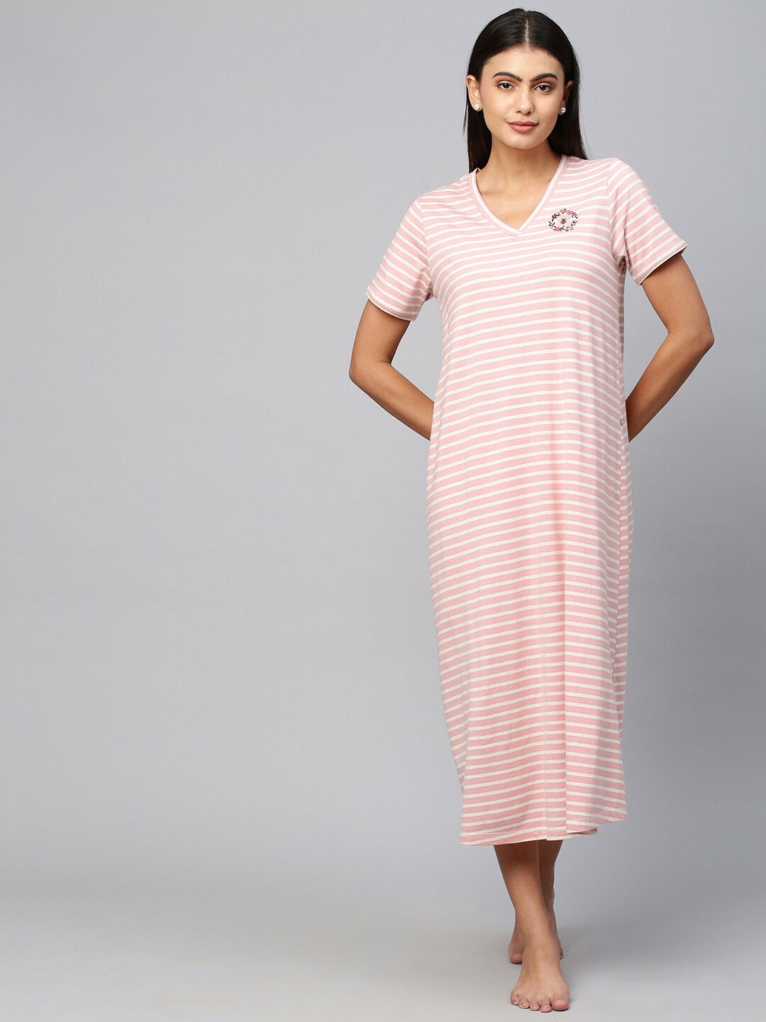 

Chemistry Pink Striped Nightdress