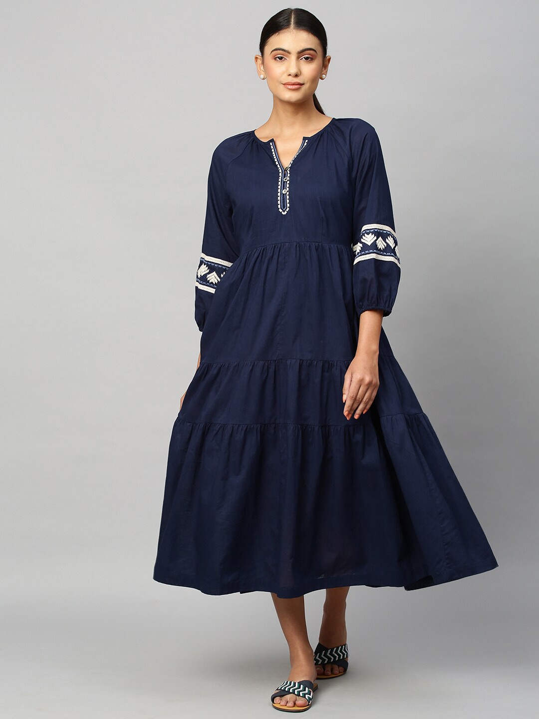 

Chemistry Navy Blue A-Line Dress