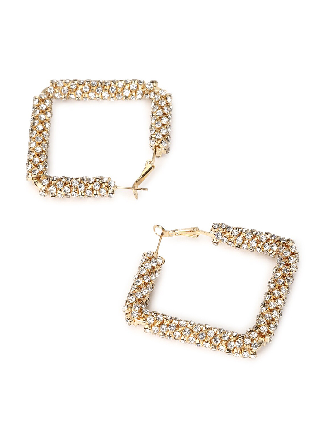 

FOREVER 21 Gold-Toned Contemporary Studs Earrings