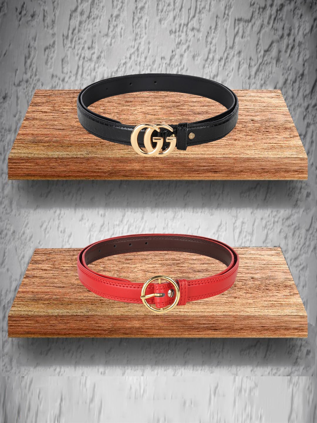 

Swiss Design Women Black 2 Belt