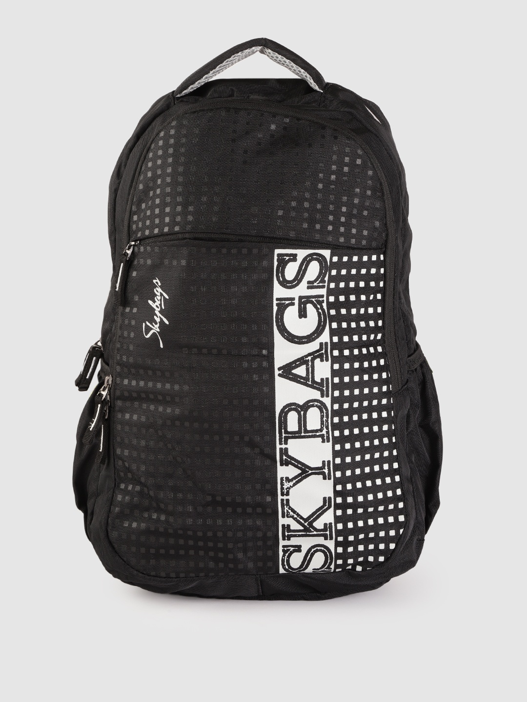 

Skybags Unisex Black & White Brand Logo Print Backpack 22.2 L