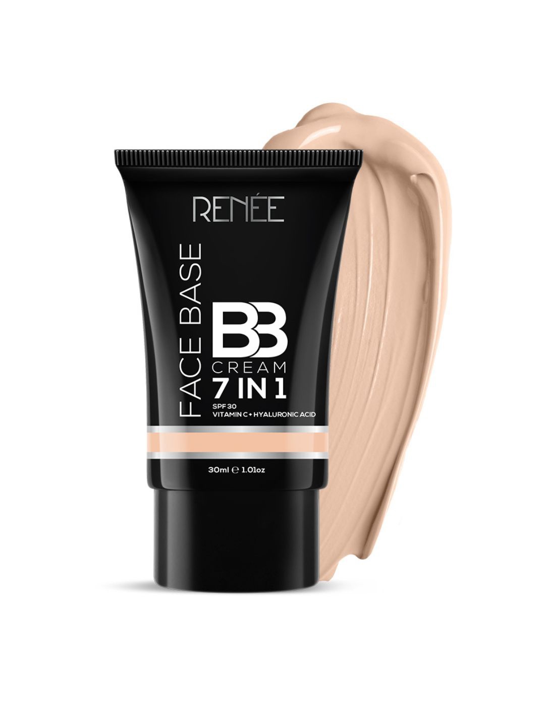 

Renee 7 in 1 SPF 30 Face Base BB Cream with Vitamin C & Hyaluronic Acid -Butterscotch B01, Beige