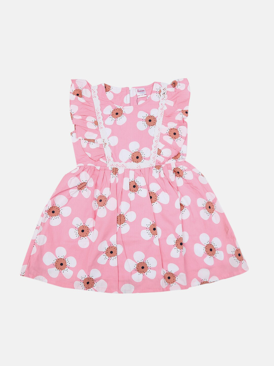

V-Mart Pink Floral Satin Dress