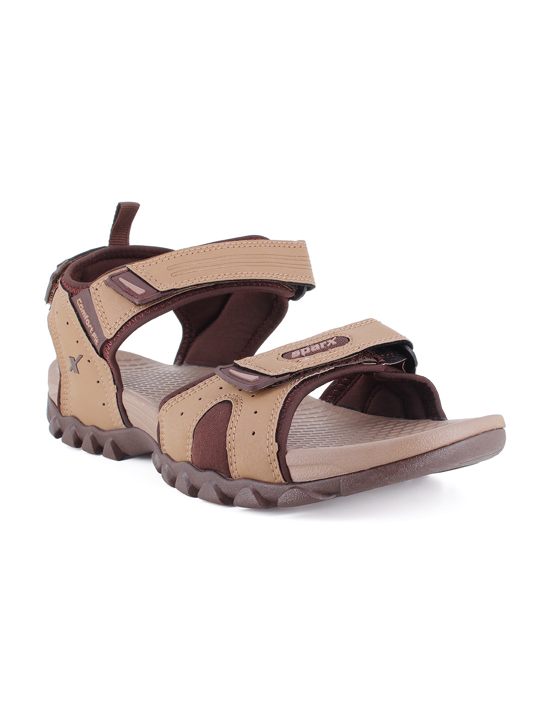 

Sparx Men Camel Brown Solid Sports Sandals