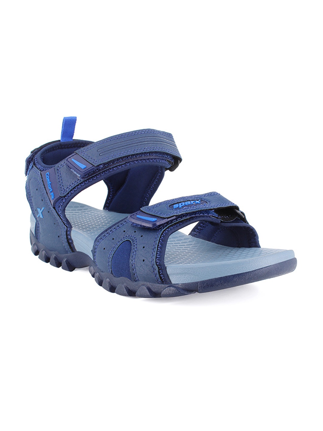 

Sparx Men Navy Blue Solid Sports Sandals