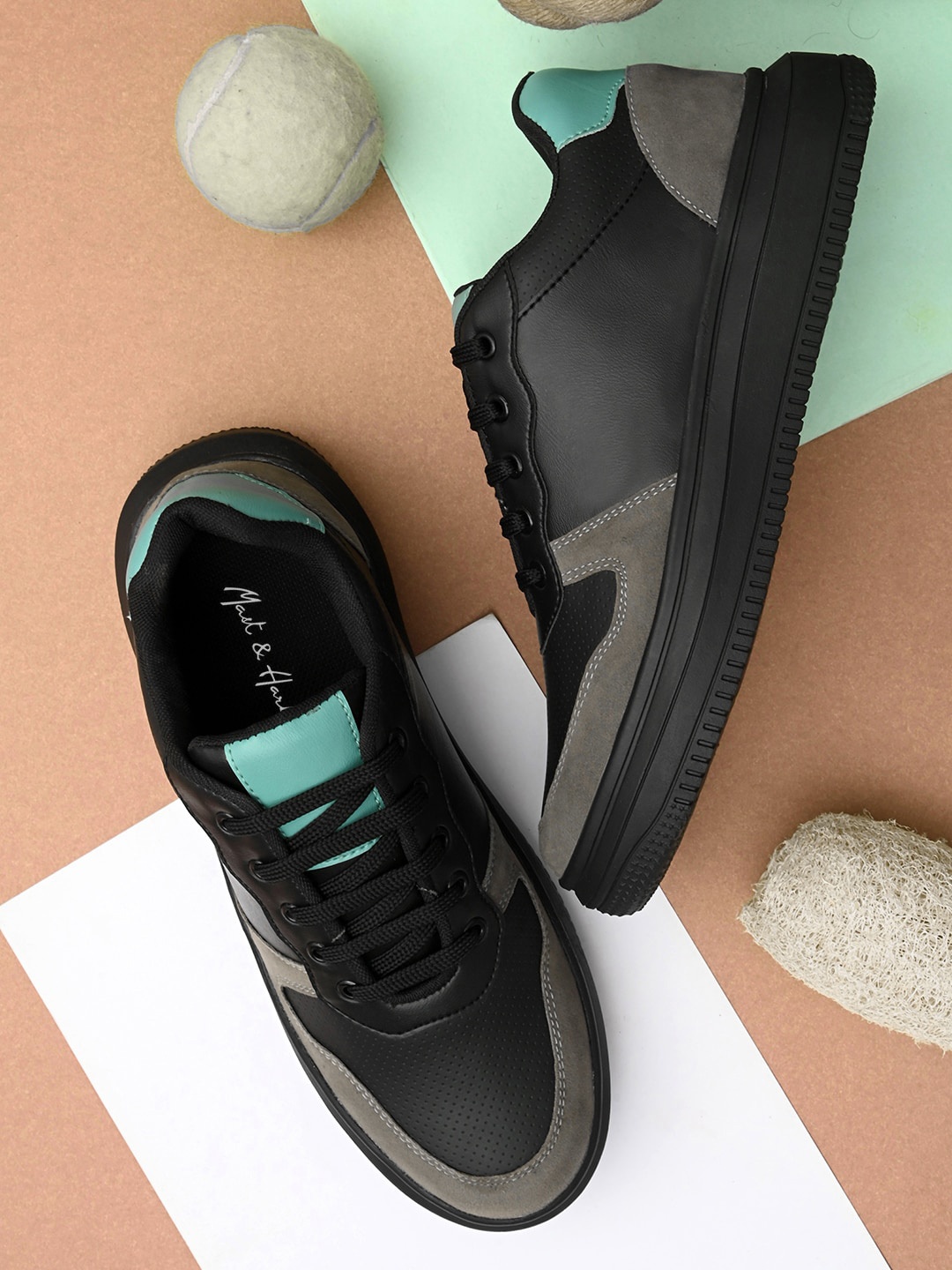

Mast & Harbour Men Black Sneakers