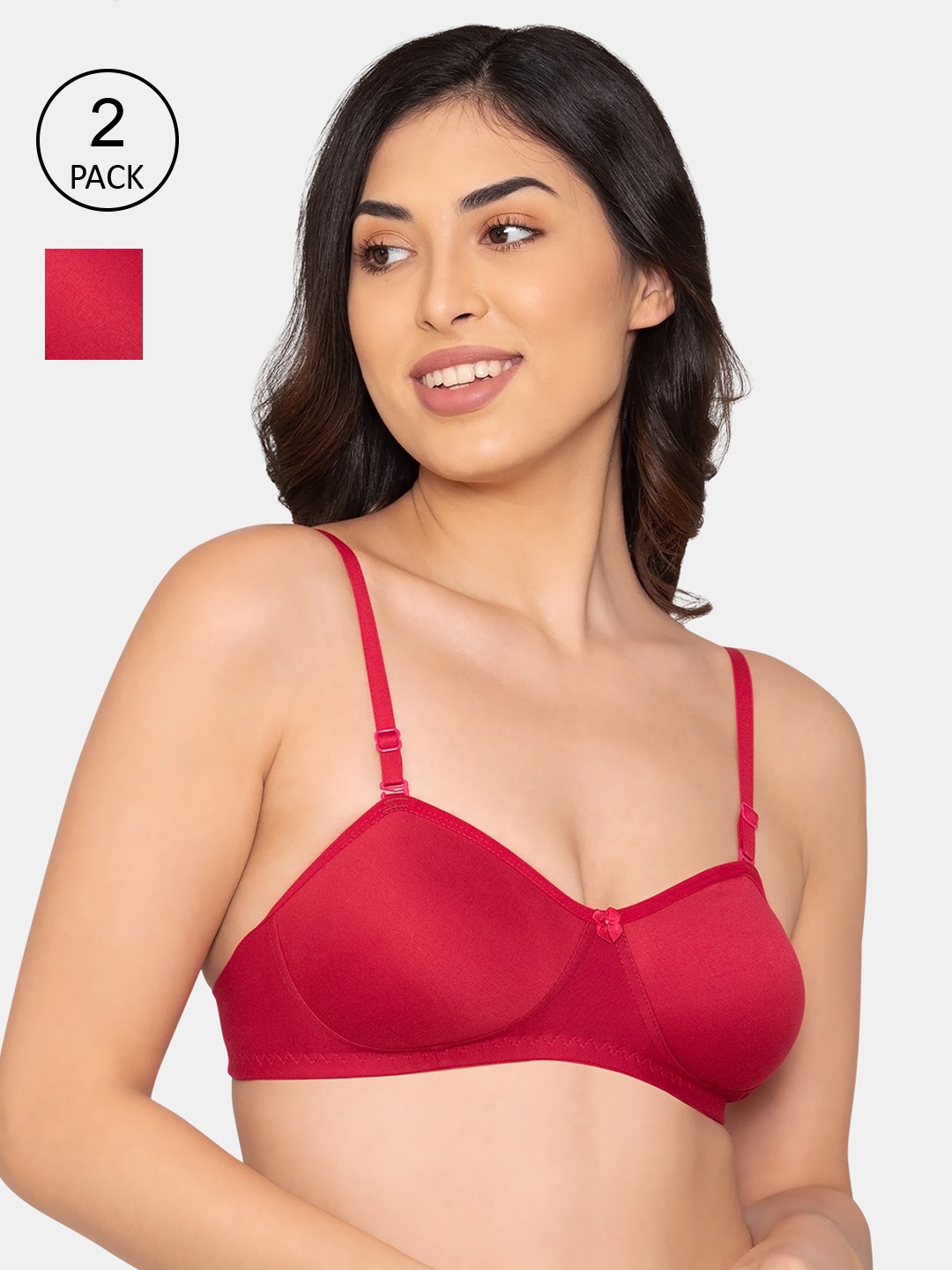 

K LINGERIE Red Bra PACK OF 2