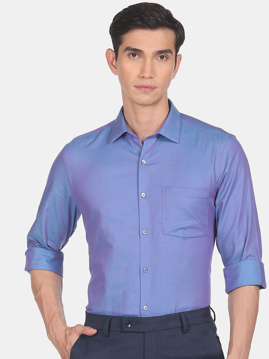 

Arrow Men Purple Formal Shirt