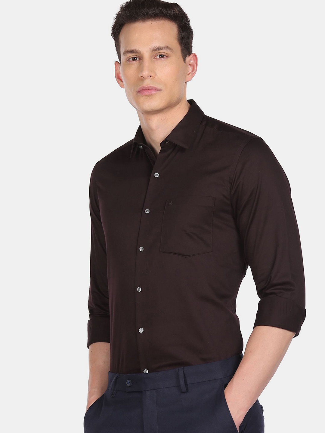 

Arrow Men Brown Slim Fit Formal Shirt