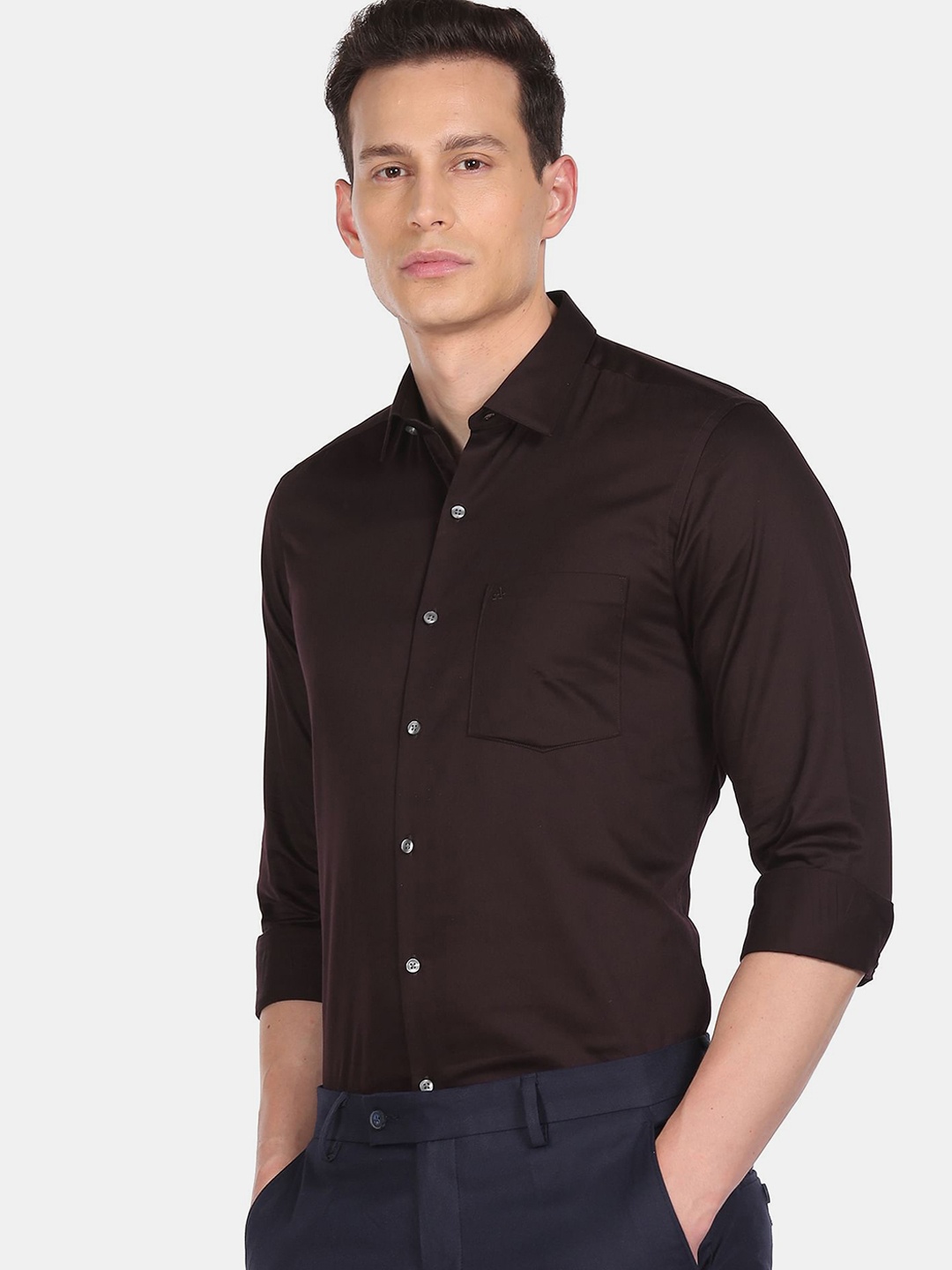 

Arrow Men Brown Casual Shirt
