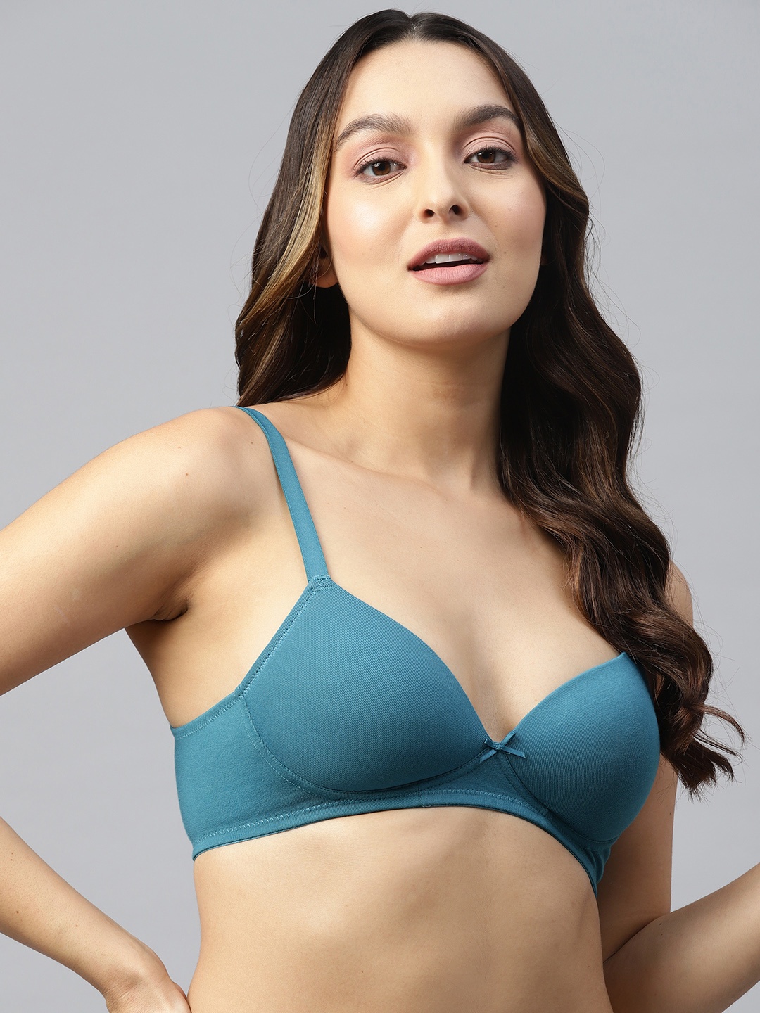 

Marks & Spencer Lightly Padded Non-Wired T-shirt Bra, Teal