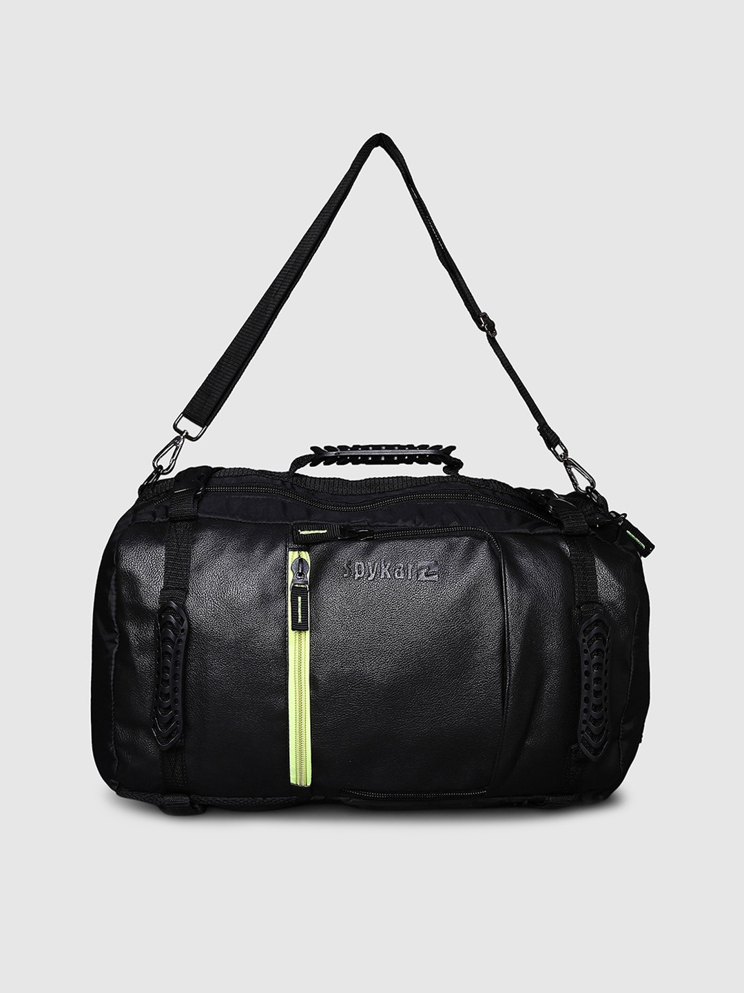 

SPYKAR Men Black Leather Backpacks