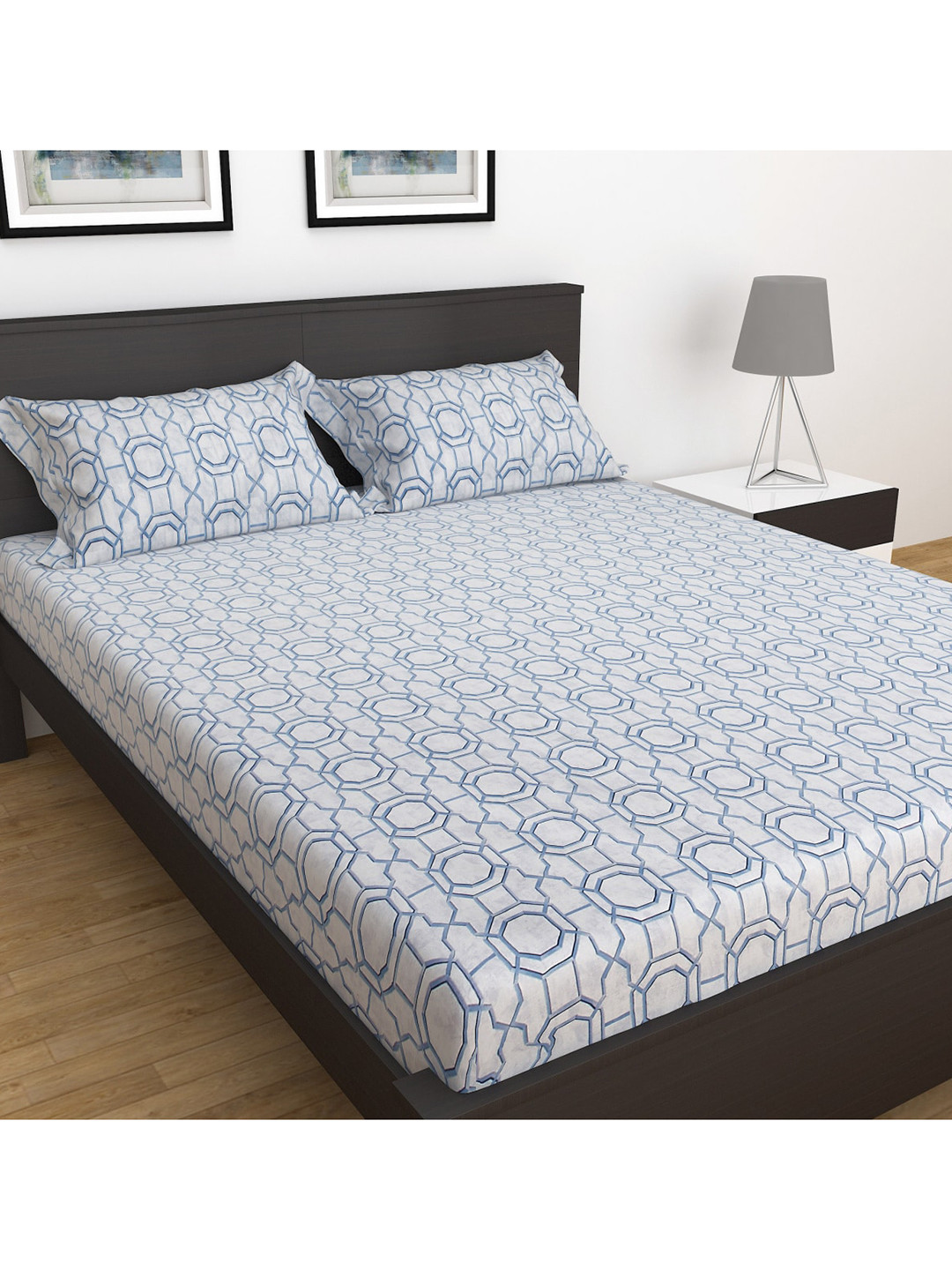 

Home Centre Unisex Teal Bedsheets